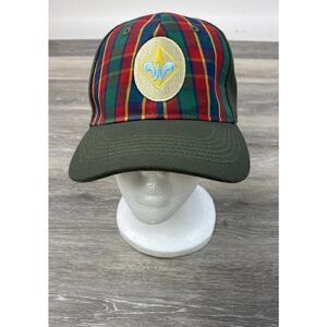 Webelos Boy Scouts of America‎ BSA Hat Plaid Green Size S/M Fitted